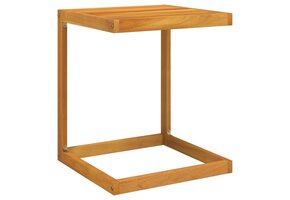 C-vormige bijzettafel massief acaciahout 42x40x50 cm - 44% Korting!