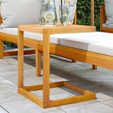 VidaXL C-vormige bijzettafel 42x40x50 cm massief acaciahout - 33% korting