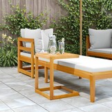 VidaXL C-vormige bijzettafel 42x40x50 cm massief acaciahout - 33% korting