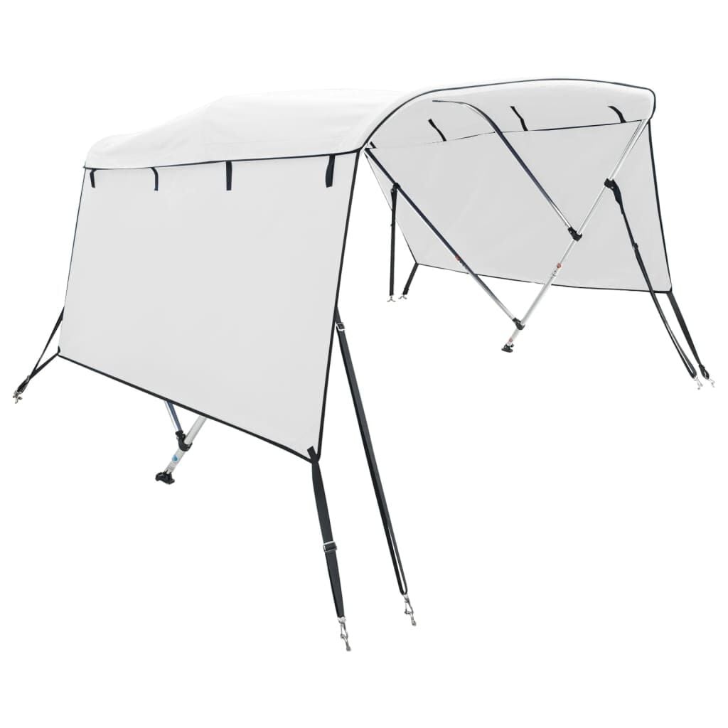VidaXL Biminitop Wit 183x(170-182)x137 cm met Zijwanden - 35% Korting