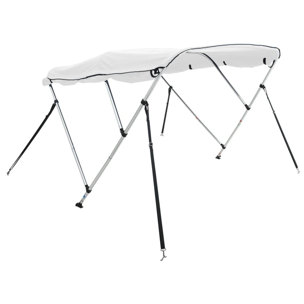 VidaXL Biminitop Wit 183x(170-182)x137 cm met Zijwanden - 35% Korting