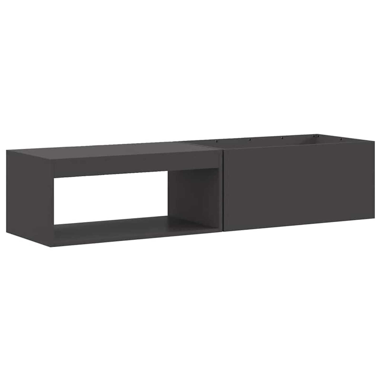 VidaXL Vuurkorf Zwart - Koudgewalst staal - 160x45x35 cm - 59% Korting