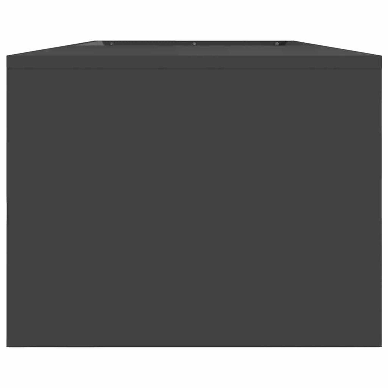 VidaXL Vuurkorf Zwart - Koudgewalst staal - 160x45x35 cm - 59% Korting