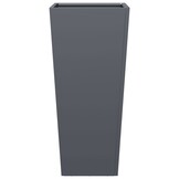 2x Plantenbakken 35x35x75 cm Staal Antraciet - 34% Korting