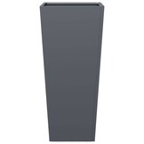 2x Plantenbakken 35x35x75 cm Staal Antraciet - 34% Korting