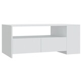 Salontafel 102x55x42 cm Bewerkt Hout Zwart - 54% Korting