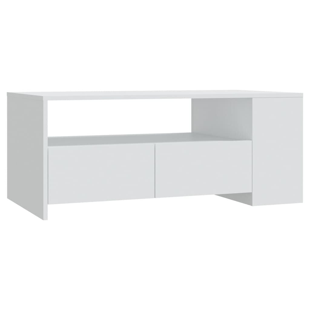 Salontafel 102x55x42 cm Bewerkt Hout Zwart - 54% Korting