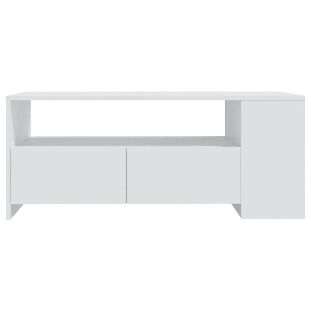 Salontafel 102x55x42 cm Bewerkt Hout Zwart - 54% Korting