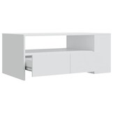 Salontafel 102x55x42 cm Bewerkt Hout Zwart - 54% Korting