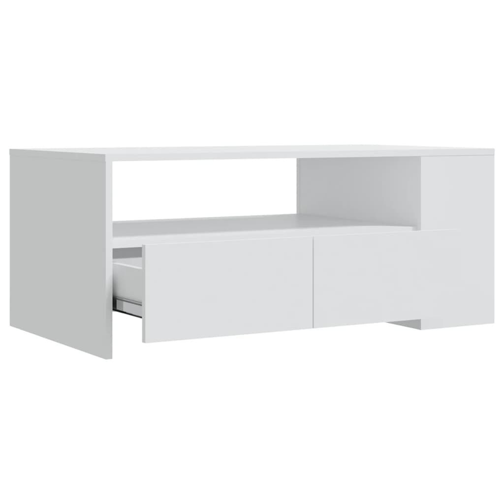 Salontafel 102x55x42 cm Bewerkt Hout Zwart - 54% Korting