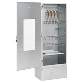 vidaXL BBQ Rookoven met Houtsnippers - Staal 44,5x29x110 cm - 35% Korting