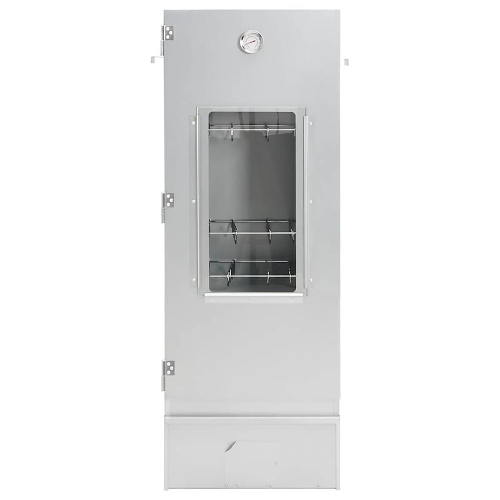 vidaXL BBQ Rookoven met Houtsnippers - Staal 44,5x29x110 cm - 35% Korting