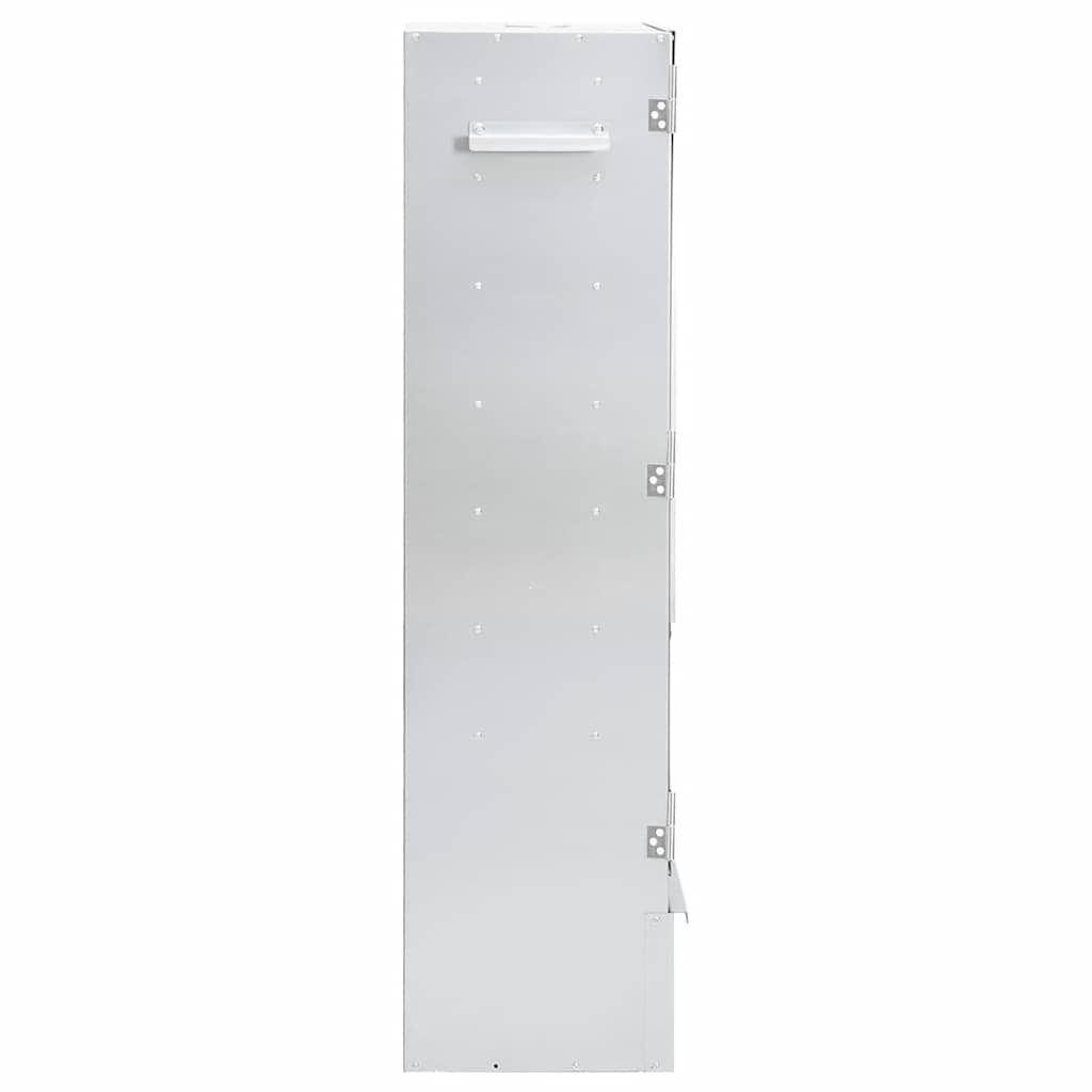 vidaXL BBQ Rookoven met Houtsnippers - Staal 44,5x29x110 cm - 35% Korting