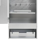 vidaXL BBQ Rookoven met Houtsnippers - Staal 44,5x29x110 cm - 35% Korting