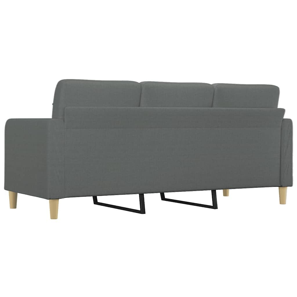 Donkergrijze Driezitsbank van Stof (180 cm) - 35% Korting