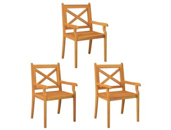 vidaXL Tuinstoelen 3 stuks Massief Acaciahout - 35% Korting