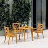 vidaXL Tuinstoelen 3 stuks Massief Acaciahout - 35% Korting