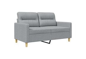 VidaXL Tweezitsbank Stof Lichtgrijs 120 cm - 47% Korting
