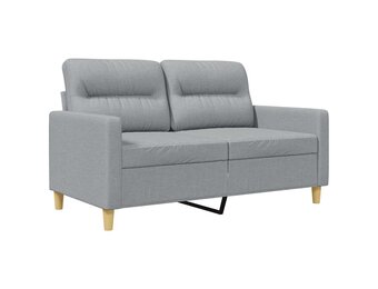 VidaXL Tweezitsbank 120 cm Stof Lichtgrijs - 35% Korting