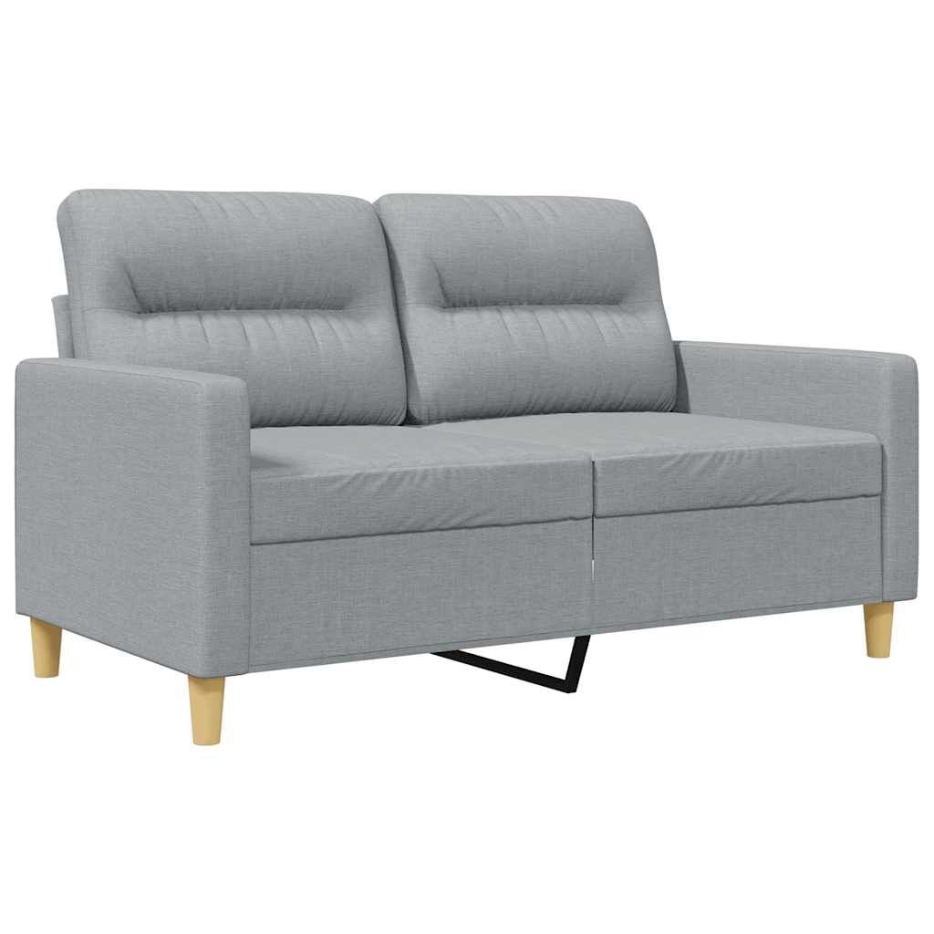 VidaXL Tweezitsbank 120 cm Stof Lichtgrijs - 35% Korting