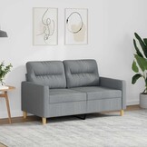 VidaXL Tweezitsbank 120 cm Stof Lichtgrijs - 35% Korting