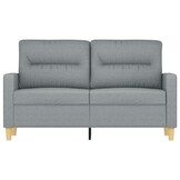 VidaXL Tweezitsbank 120 cm Stof Lichtgrijs - 35% Korting