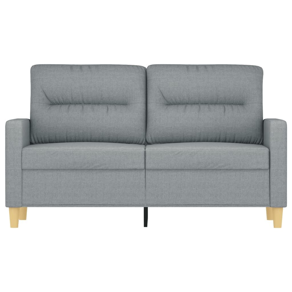 VidaXL Tweezitsbank 120 cm Stof Lichtgrijs - 35% Korting