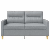 VidaXL Tweezitsbank 120 cm Stof Lichtgrijs - 35% Korting