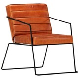 VidaXL Fauteuil Echt Leer Tan - 35% Korting