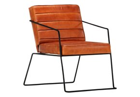 Leren Fauteuil Tan - 47% Korting