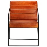 VidaXL Fauteuil Echt Leer Tan - 35% Korting