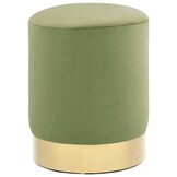 vidaXL Fluweel Kruk 28x36cm Mosterdgroen/Goud met 33% Korting