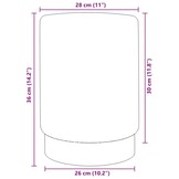 vidaXL Fluweel Kruk 28x36cm Mosterdgroen/Goud met 33% Korting