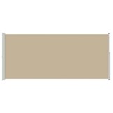 vidaXL Uittrekbaar Zijscherm 220 x 300 cm Polyester Beige - 34% Korting!