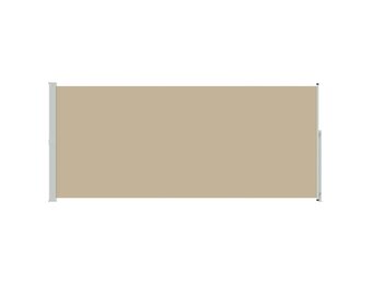 vidaXL Uittrekbaar Zijscherm 220 x 300 cm Polyester Beige - 34% Korting!