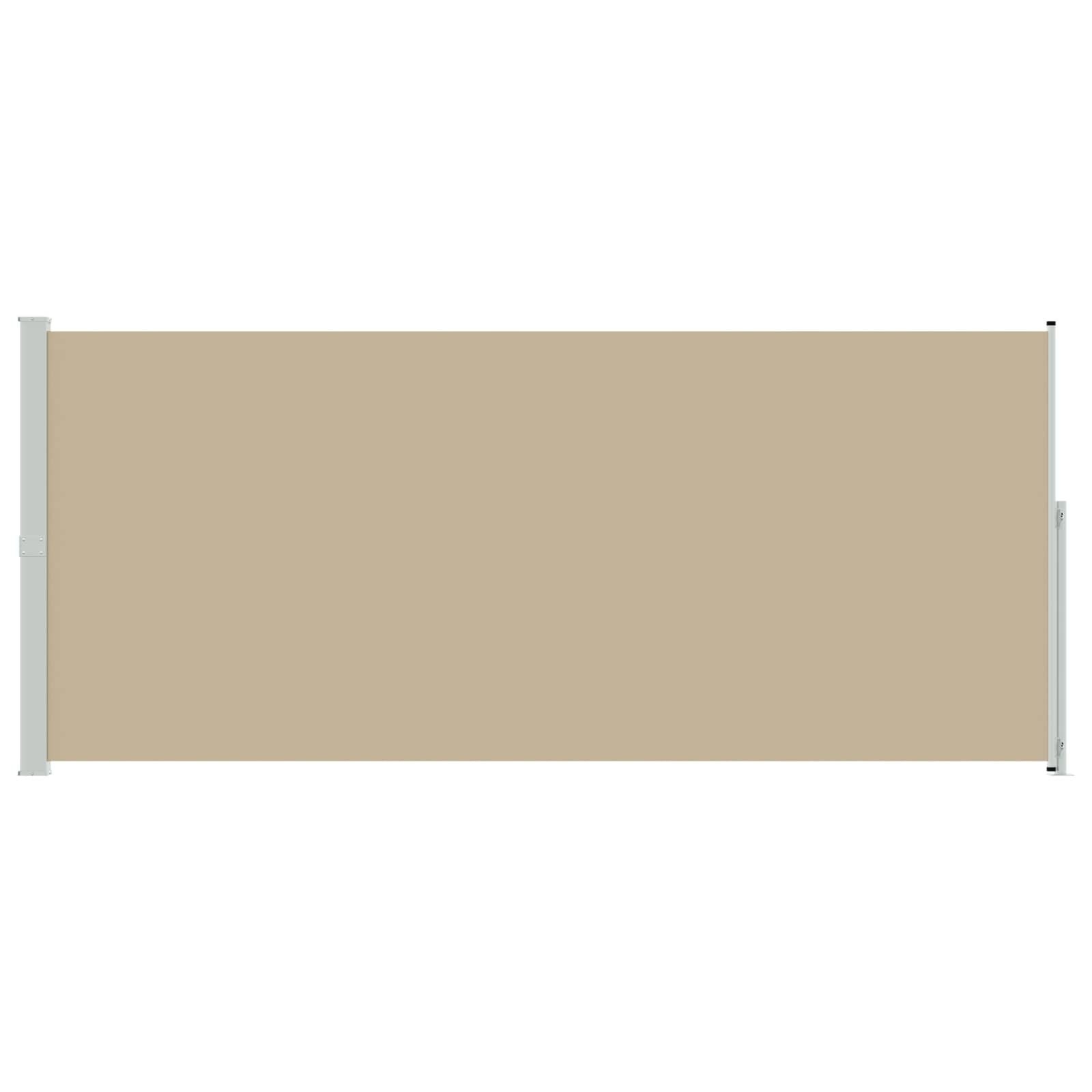 vidaXL Uittrekbaar Zijscherm 220 x 300 cm Polyester Beige - 34% Korting!