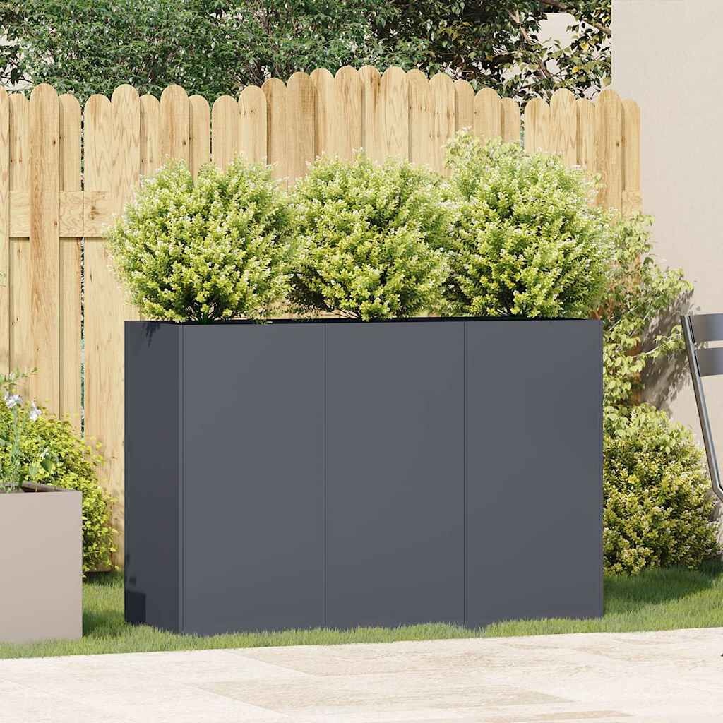 Plantenbak Koudgewalst Staal 120x40x80cm Antraciet - 35% Korting