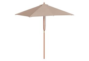 VidaXL Parasol Houten Paal 150x200 cm Taupe - 54% Korting