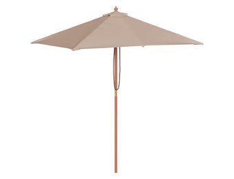 VidaXL Parasol Houten Paal 150x200 cm Taupe - 54% Korting