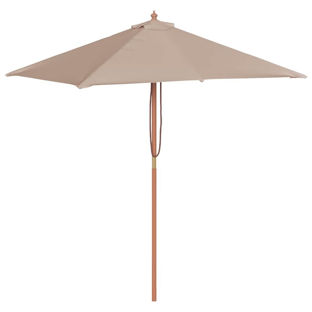 VidaXL Parasol Houten Paal 150x200 cm Taupe - 54% Korting
