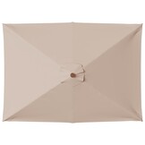 VidaXL Parasol Houten Paal 150x200 cm Taupe - 54% Korting