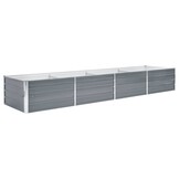 Verhoogde Plantenbak 320x80x45 cm Staal Grijs - 34% Korting