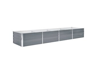 Verhoogde Plantenbak 320x80x45 cm Staal Grijs - 34% Korting