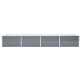 Verhoogde Plantenbak 320x80x45 cm Staal Grijs - 34% Korting
