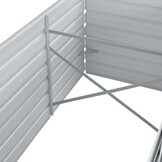 Verhoogde Plantenbak 320x80x45 cm Staal Grijs - 34% Korting