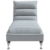 vidaXL Chaise Longue Lichtgrijs - 41% Korting