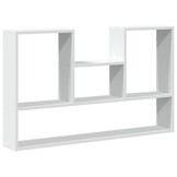 vidaXL Wandschap bewerkt hout wit 99x15x60 cm - 34% korting