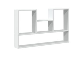 vidaXL Wandschap 99x15x60 cm Wit Bewerkt Hout - 45% Korting