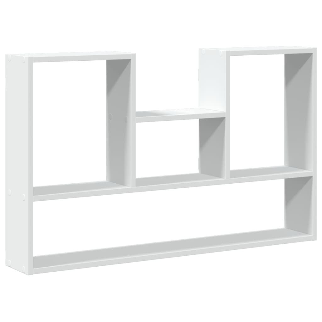 vidaXL Wandschap bewerkt hout wit 99x15x60 cm - 34% korting