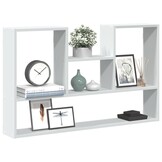vidaXL Wandschap bewerkt hout wit 99x15x60 cm - 34% korting